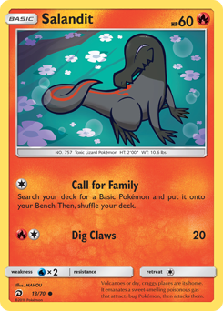 Salandit z edície Dragon Majesty, karta č.13