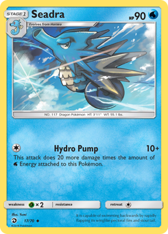 Seadra z edície Dragon Majesty, karta č.17