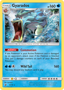 Gyarados z edície Dragon Majesty, karta č.20
