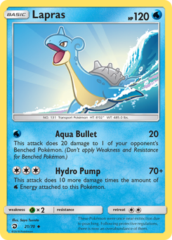 Lapras z edície Dragon Majesty, karta č.21