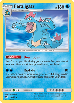 Feraligatr z edície Dragon Majesty, karta č.24
