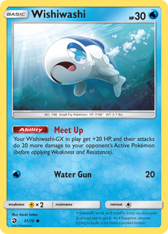 Wishiwashi z edície Dragon Majesty, karta č.31