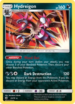 Hydreigon z edície Dragon Majesty, karta č.33