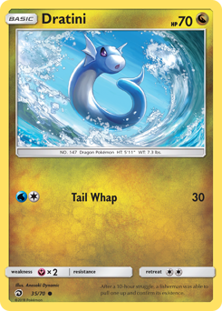 Dratini z edície Dragon Majesty, karta č.35