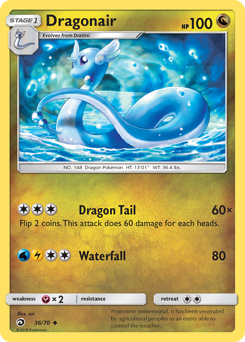 Dragonair z edície Dragon Majesty, karta č.36