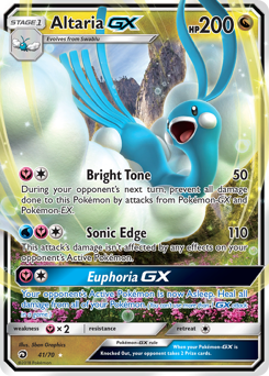 Altaria-GX z edície Dragon Majesty, karta č.41