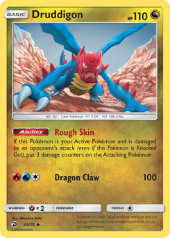 Druddigon z edície Dragon Majesty, karta č.45
