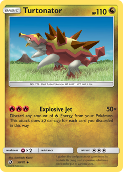 Turtonator z edície Dragon Majesty, karta č.50