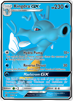 Kingdra-GX z edície Dragon Majesty, karta č.66