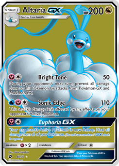 Altaria-GX z edície Dragon Majesty, karta č.68