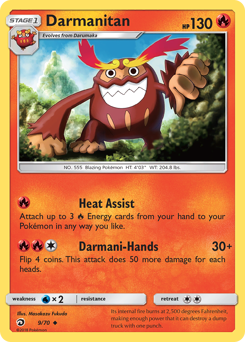 Darmanitan z edície Dragon Majesty, karta č.9