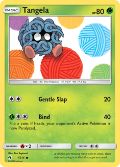 Tangela z edície Lost Thunder, karta č.1