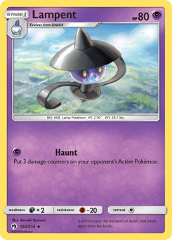 Lampent z edície Lost Thunder, karta č.102