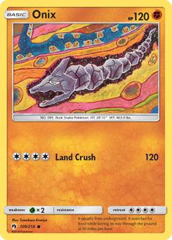 Onix z edície Lost Thunder, karta č.109