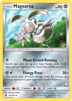 Magearna z edície Lost Thunder, karta č.131