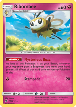 Ribombee z edície Lost Thunder, karta č.146