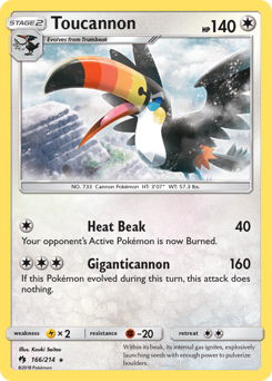 Toucannon z edície Lost Thunder, karta č.166