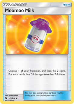 Moomoo Milk z edície Lost Thunder, karta č.185