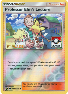 Professor Elm's Lecture z edície Lost Thunder, karta č.188a