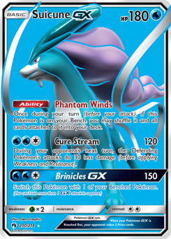 Suicune-GX z edície Lost Thunder, karta č.200