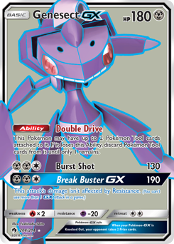 Genesect-GX z edície Lost Thunder, karta č.204