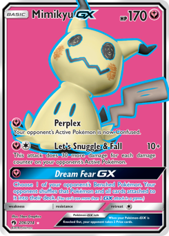 Mimikyu-GX z edície Lost Thunder, karta č.206