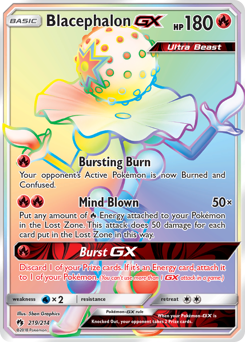 Blacephalon-GX z edície Lost Thunder, karta č.219