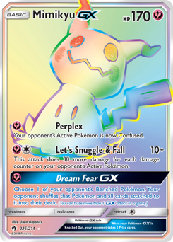 Mimikyu-GX z edície Lost Thunder, karta č.226