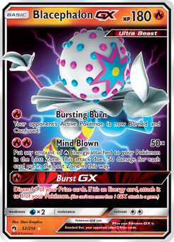 Blacephalon-GX z edície Lost Thunder, karta č.52