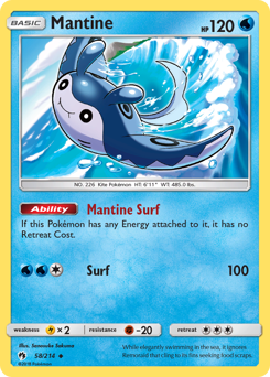 Mantine z edície Lost Thunder, karta č.58