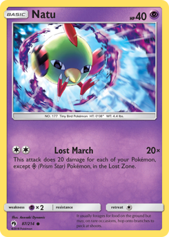 Natu z edície Lost Thunder, karta č.87