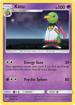 Xatu z edície Lost Thunder, karta č.88
