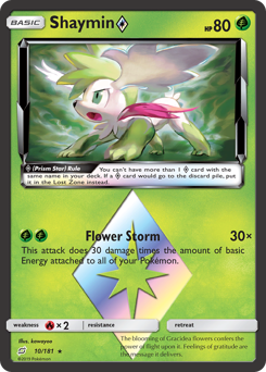 Shaymin ◇ z edície Team Up, karta č.10