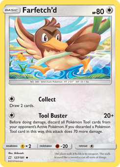 Farfetch'd z edície Team Up, karta č.127