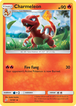 Charmeleon z edície Team Up, karta č.13