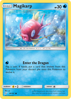 Magikarp z edície Team Up, karta č.29