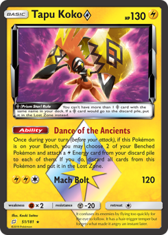 Tapu Koko ◇ z edície Team Up, karta č.51