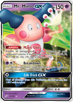 Mr. Mime-GX z edície Team Up, karta č.67