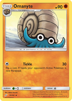 Omanyte z edície Team Up, karta č.75