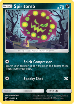 Spiritomb z edície Team Up, karta č.89