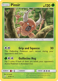 Pinsir z edície Team Up, karta č.9