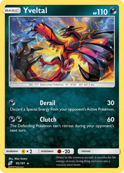 Yveltal z edície Team Up, karta č.95