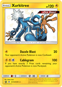 Xurkitree z edície Hidden Fates Shiny Vault, karta č.SV14