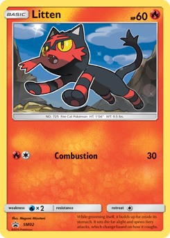 Litten z edície SM Black Star Promos, karta č.SM02