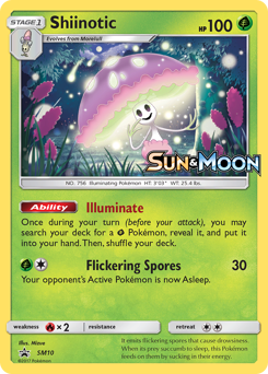 Shiinotic z edície SM Black Star Promos, karta č.SM10