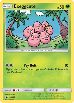 Exeggcute z edície SM Black Star Promos, karta č.SM119