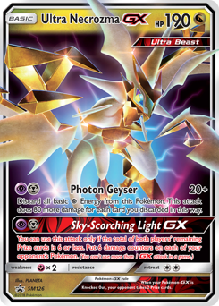 Ultra Necrozma-GX z edície SM Black Star Promos, karta č.SM126