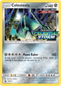 Celesteela z edície SM Black Star Promos, karta č.SM131