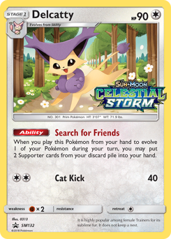 Delcatty z edície SM Black Star Promos, karta č.SM132