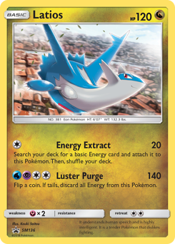 Latios z edície SM Black Star Promos, karta č.SM136